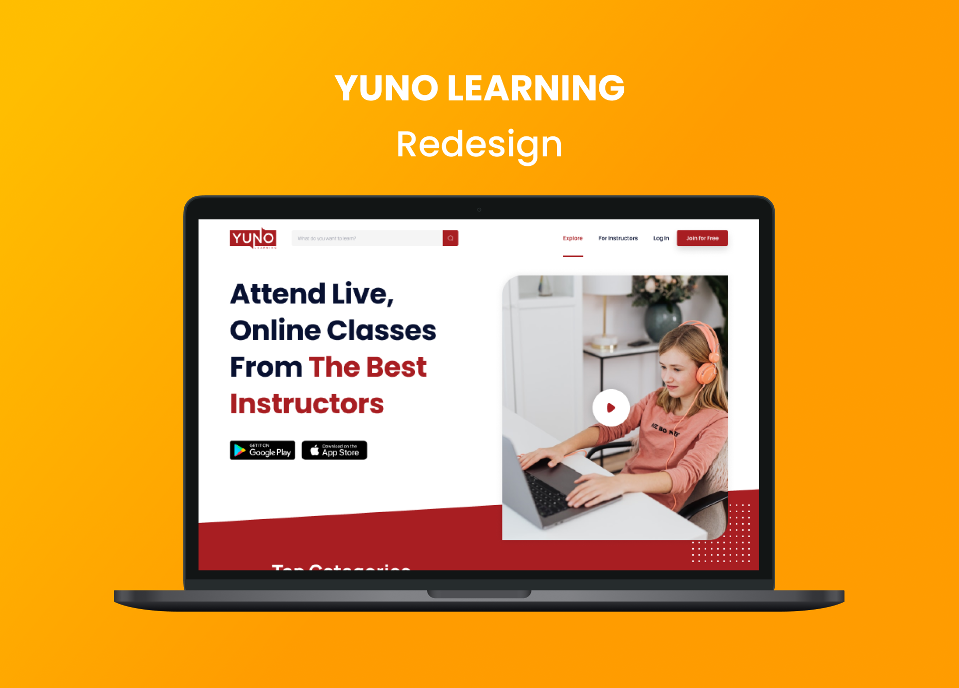 Yuno Learning Web Design